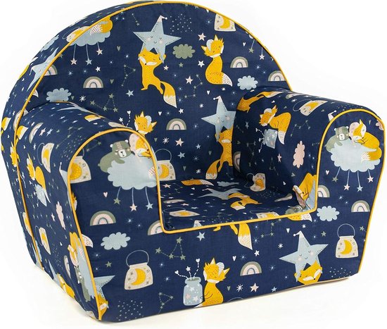 Mini kinderbank - Kinderfauteuil Katoen voor kinderkamer - Peuter fauteuil 0-3 jaar - Zachte kinderstoel van MINI