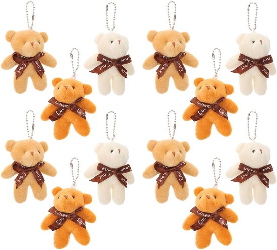 Mini Knuffelbeer Sleutelhangers - Pluche Beertjes Hangers - Tas Decoratie - Zacht Pluche Comfort - 85 cm - Diverse kleuren