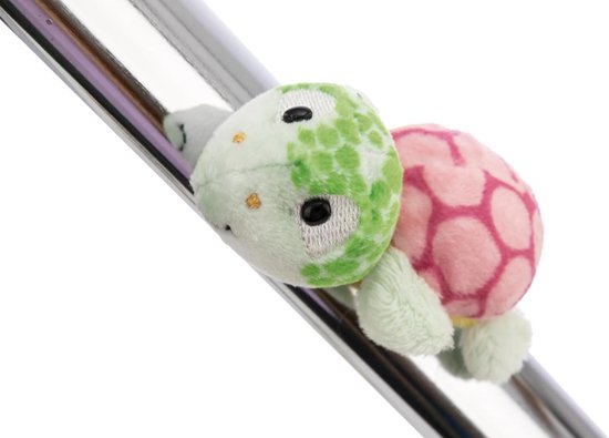 Mini MagNICI Schildpad - Pluchen dier - Notities Bevestigen - Geïntegreerde magneet - 7 cm - Groen