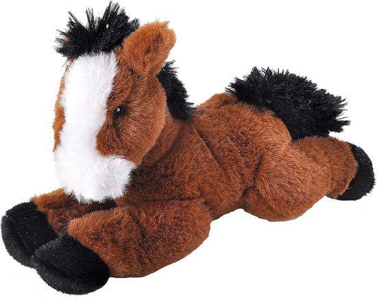 Mini Paard Knuffeldier - 20 cm Pluche Speelgoed, Milieuvriendelijk Cadeau voor Kinderen