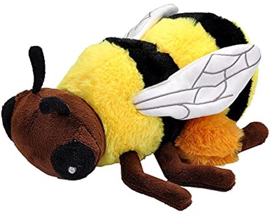 Mini Pluche Bij 20 cm - Duurzaam Cadeau voor Kinderen - Ecologisch Speelgoed