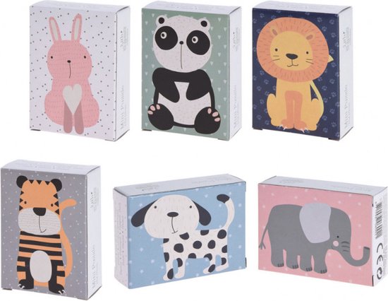 mini puzzel dieren 4 dozen van MINI