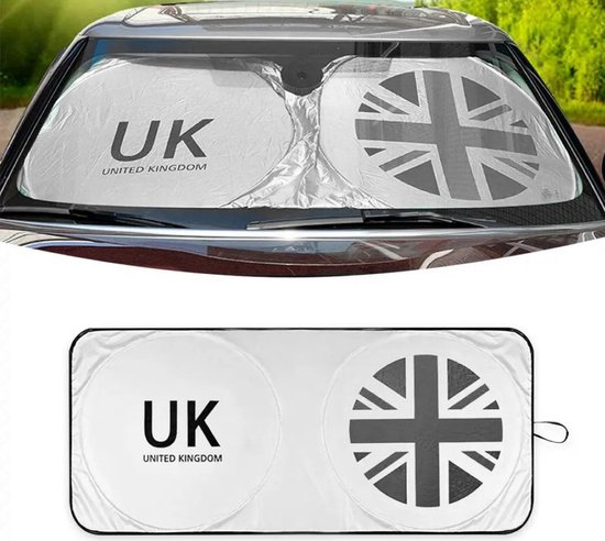 MINI - zonnewering - voorruit - zonnescherm - UV - hittewerend zon - zomer - kado - zonwering - hitteschild - Electric - 3-deurs - 5-deurs - Cabrio - Clubman - Countryman - John Cooper works - R50 R52 R53 R55 R56 R57 R58 R59 R60 F54 F56 F57 F60 van MINI