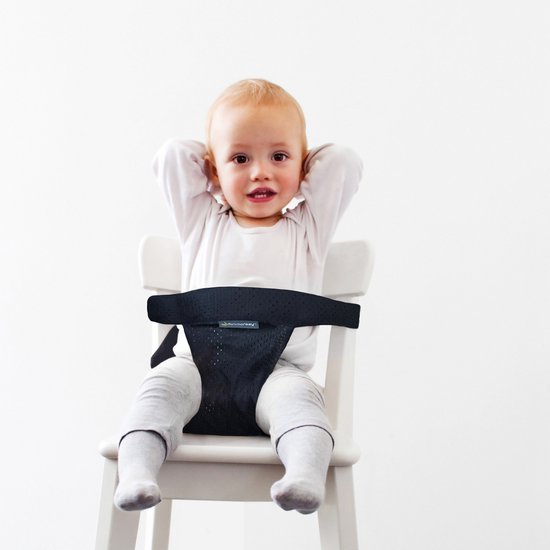 Minimonkey Mini Chair Pocket - travel reis kinderstoel - Black - ook geschikt voor Stokke Tripp Trapp - compact kinderzitje ideaal voor op reis van Minimonkey