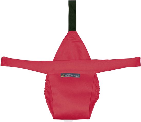 Minimonkey Mini Chair Red - reis babystoel - travel high chair - tuigje kinderstoel van Minimonkey