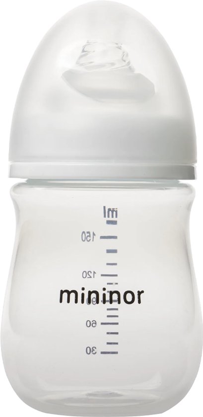 Mininor babyfles - kunststof - 160 ml - vanaf 0 mnd