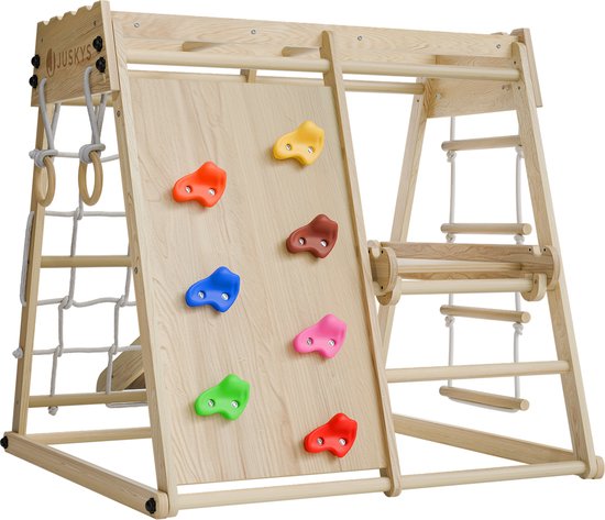 Minispeeltoestel voor kinderen - Met glijbaan - Naturel van AXI