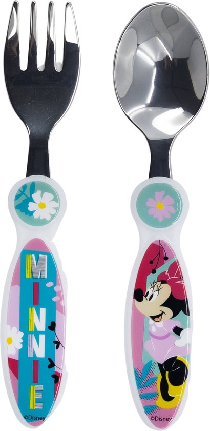 Minnie Mouse bestekset vork en lepel van Mi
