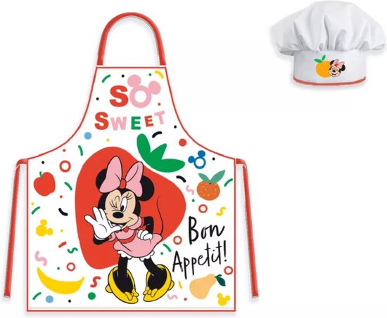 Minnie Mouse Keukenschort voor Kinderen met Koksmuts van Mi