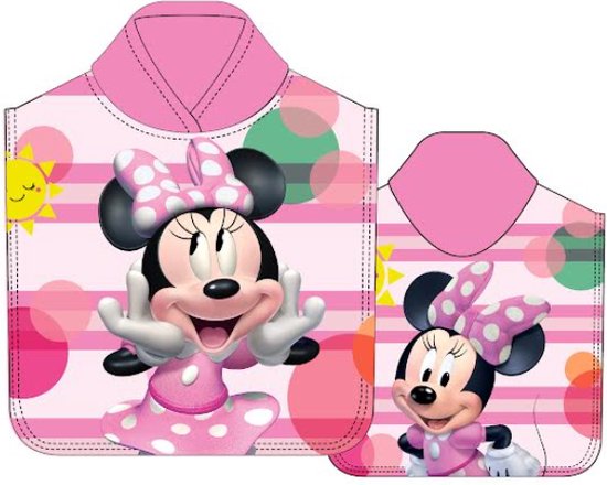 Minnie Mouse Poncho 50x110cm Katoen van Mi