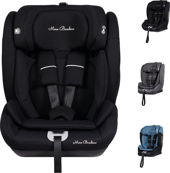 Mino Bambino i-size Autostoel - Groep 0-1-2-3 - Isofix - (100 - 150 cm) - Verstelbaar - Zwart van Mino Bambino