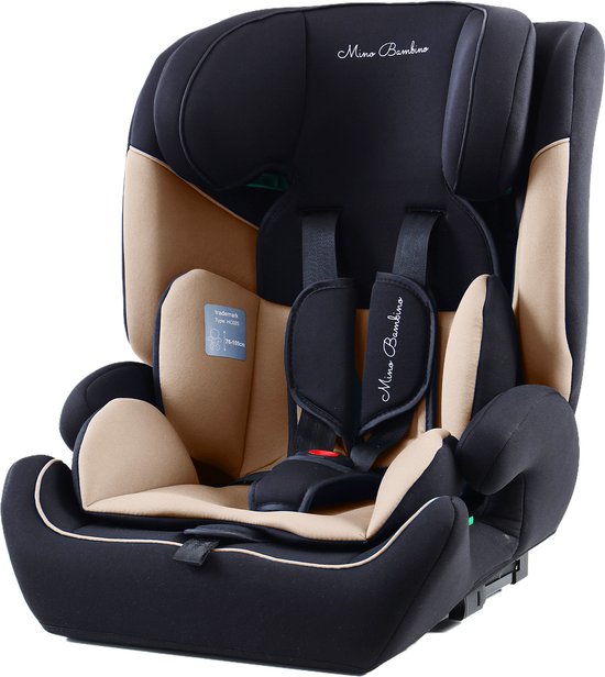 Mino Bambino i-Size Autostoel – Isofix - Groep 1/2/3 9-36 kg (76 tot 150 cm) - 15 maanden tot 12 jaar – Taupe