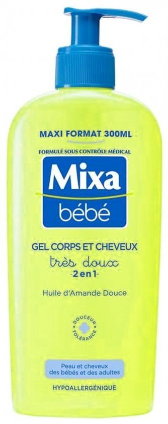 Mixa Bébé 2in1 Haar- en Lichaamsgel 300 ml van Mixa