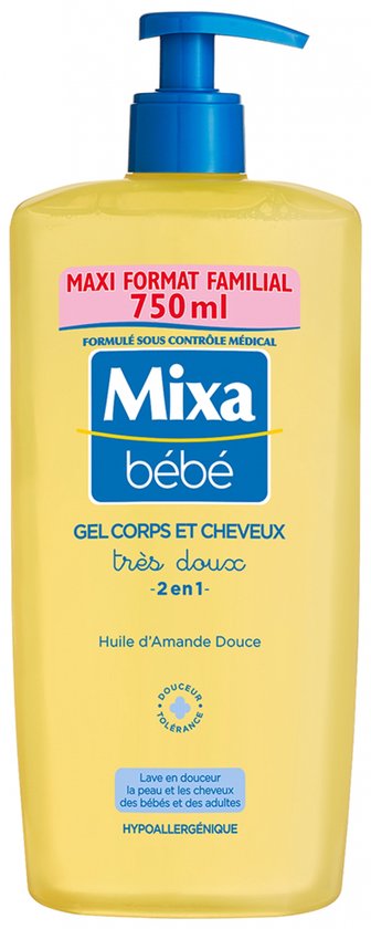 Mixa Bébé 2in1 Haar- en Lichaamsgel 750 ml