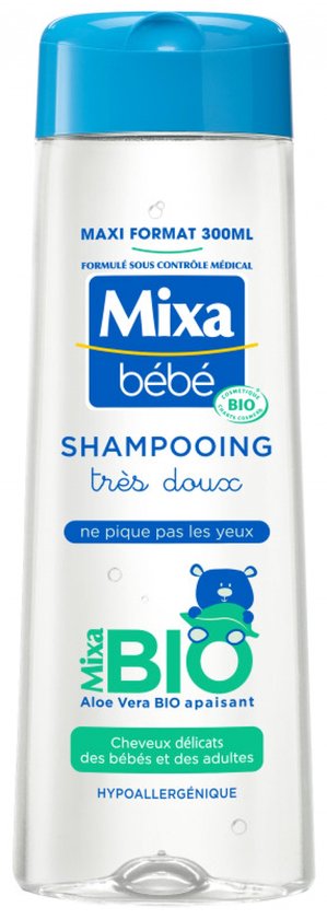 Mixa Bébé Hypoallergeen Zeer Zachte Shampoo met Biologische Aloë Vera 300 ml van Mixa