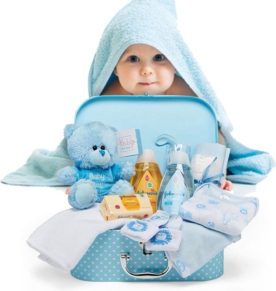 MKSS® Kraammand - Geboortemand - Kraamcadeau Jongen - Blauw van Merkloos