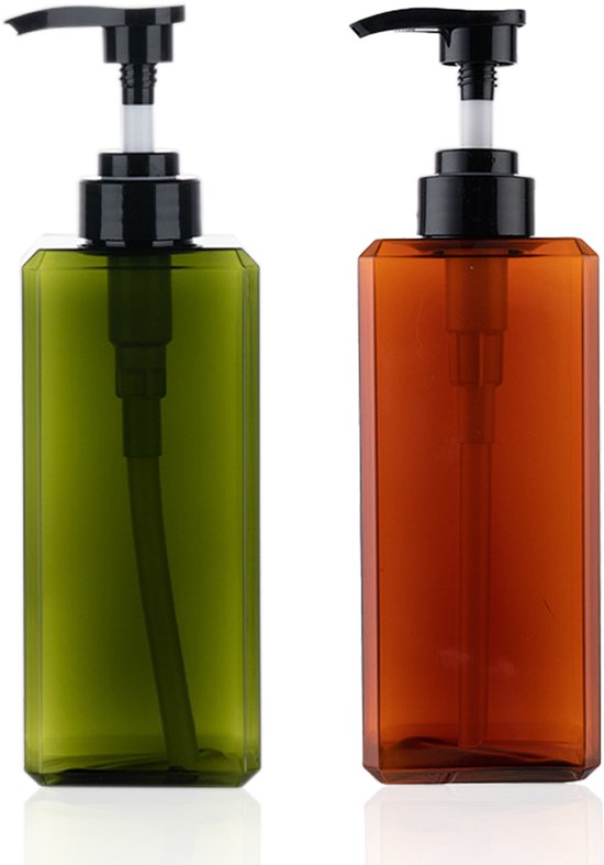 Mmgoqqt - 2-pack 22 oz / 650 ml pompflesdispenser - Navulbare plastic lotiondispenser Lege pompfles voor zeep-lotion-shampoo