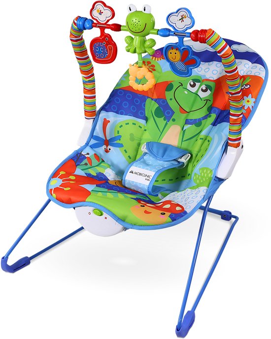 Mobiclinic Flash - Wipstoel - Babyhangmat - Arco Interactief - Liggend - Met harnas - Trilling en Muziek - Baby- en Peuterstoel - Tot 9 kg - Multicolor van Merkloos