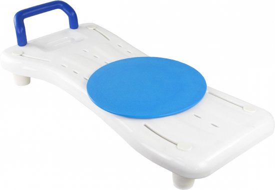 Mobiclinic Oceano - Badplank met draaibare zitting - 360º - Badzitje met Handvat - Badkamer Zitplank - Anti-slip badstoel - Instelbaar - Tot 100 kg van Mobiclinic