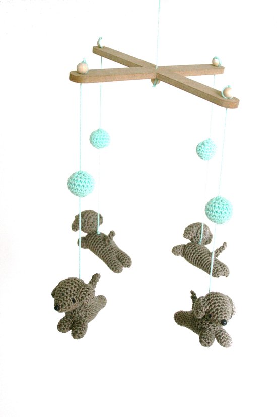 Mobiel Hondjes haken (haakpakket) van MOB