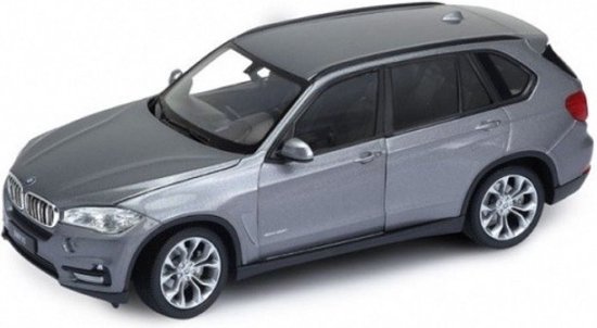 Modelauto BMW X5 SUV grijs 20 x 8 x 7 cm - Schaal 1:24 - Speelgoedauto - Miniatuurauto van Toi-Toys.