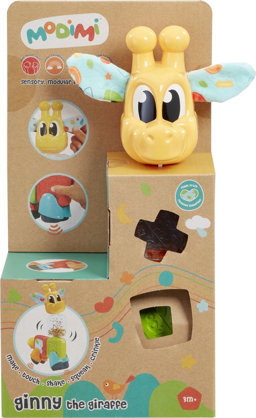 Modimi Giraf - Speelfiguur - Educatief Baby Speelgoed Voor Kinderen Vanaf 3 Maanden van Modimi