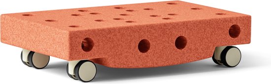 Modu Activity toy Scooter Board - Open Ended Play - Blokken - Tummy Time balansbord - Balansbord - Burnt Orange / Dusty Green van Modu