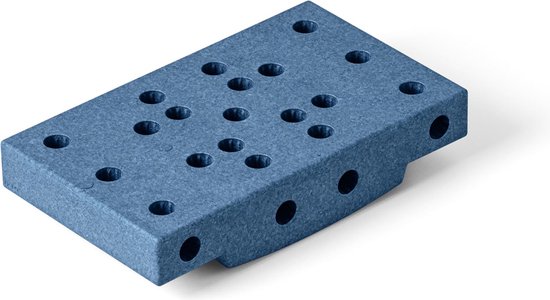 Modu Blokken Gebogen basis - Zachte blokken- Uitbreiding - Balansbord -Speelgoed 1 jaar - Deep Blue van Modu
