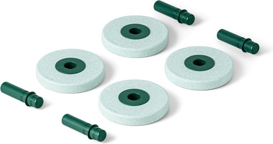 Modu Foam wielen Ocean Mint / Forest Green van Modu