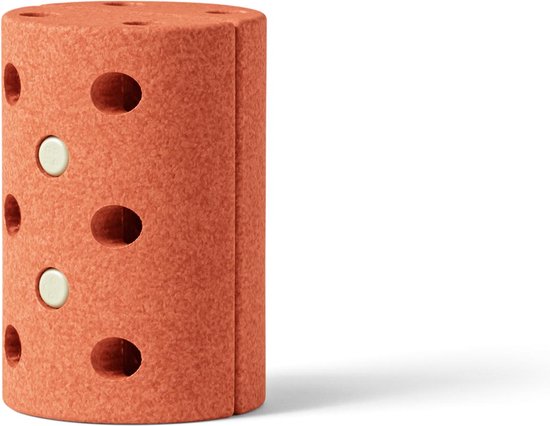 Modu Roller - Blokken - Stapelstenen - open ended speelgoed - Balansbord - Burnt Orange / Dusty green van Modu