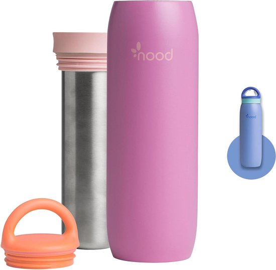 Moedermelk Koeler - Melk Opslag - Borstvoeding Onderweg - Dubbelwandig Vacuüm RVS - 10-24 oz - Paars