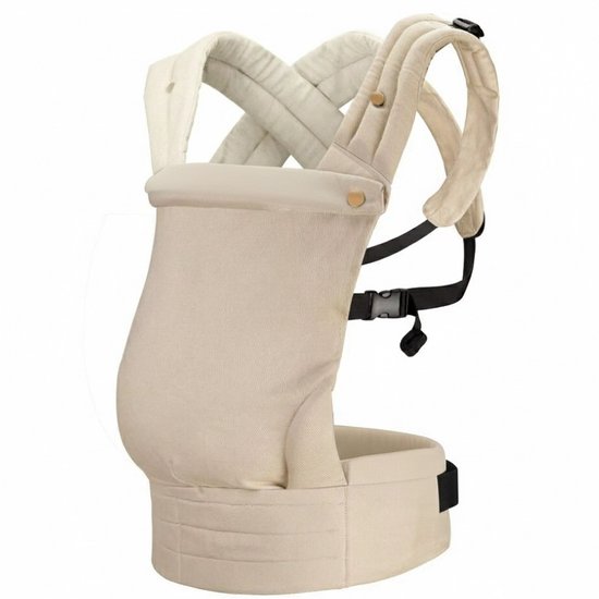 Mogi Products-Ergonomische Draagzak - Babydraagzak vanaf Geboorte - Zand / Beige - Katoen & Linnen Look - Verstelbaar & Heupvriendelijk