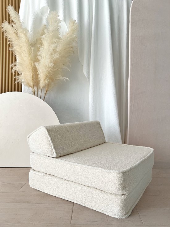 Moje - Bouclé Lounger - Bouclé Cream van MOJE.