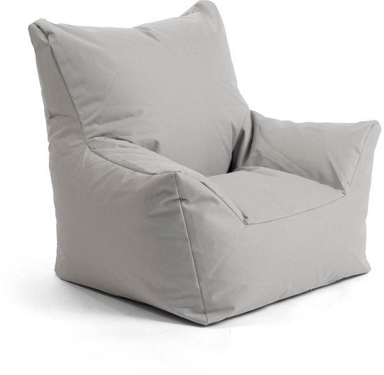 mokebo outdoor kinderzitzak 'de tuinkabouter' of kinderfauteuil waterdicht in grijs
