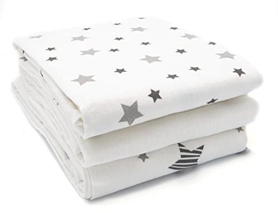Molton Babydoeken Set van 3 - Absorberende en Ultragzachte Doeken voor Baby