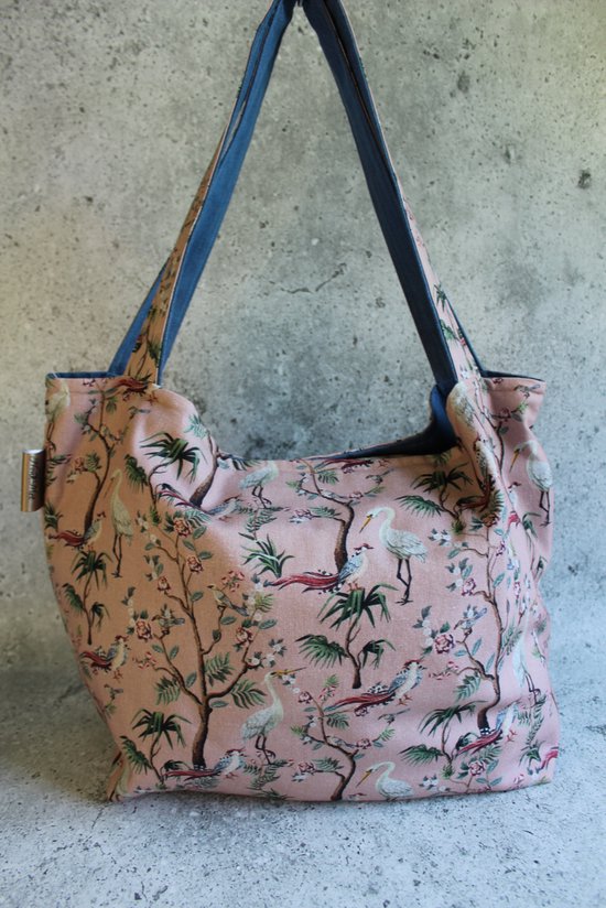 Mom Bag Pronk Met | Luiertas | Roze met print | Tote Bag | Mom Bag | 46 x 57 cm van Pronk Met