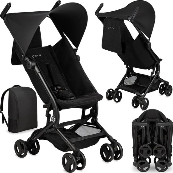 MoMi GRACE Buggy - Inclusief Rugzak - Compact Opvouwbaar - Lichtgewicht Reisbuggy - Tot 15 kg