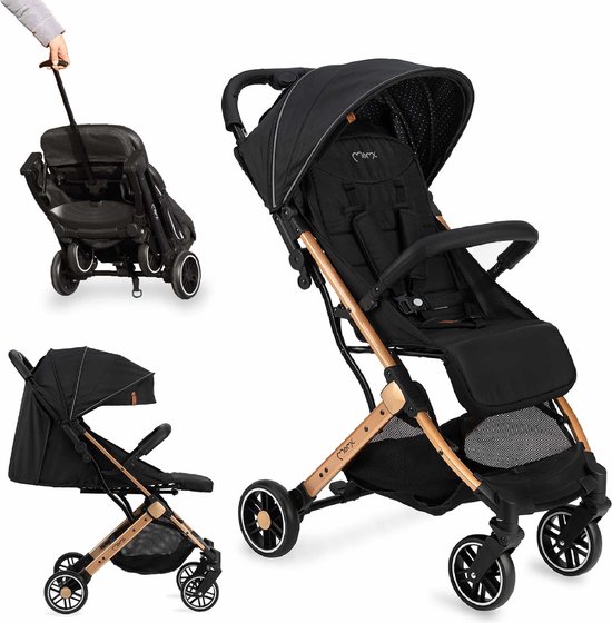 MoMi Wandelwagen Estelle - Zwart van MoMi