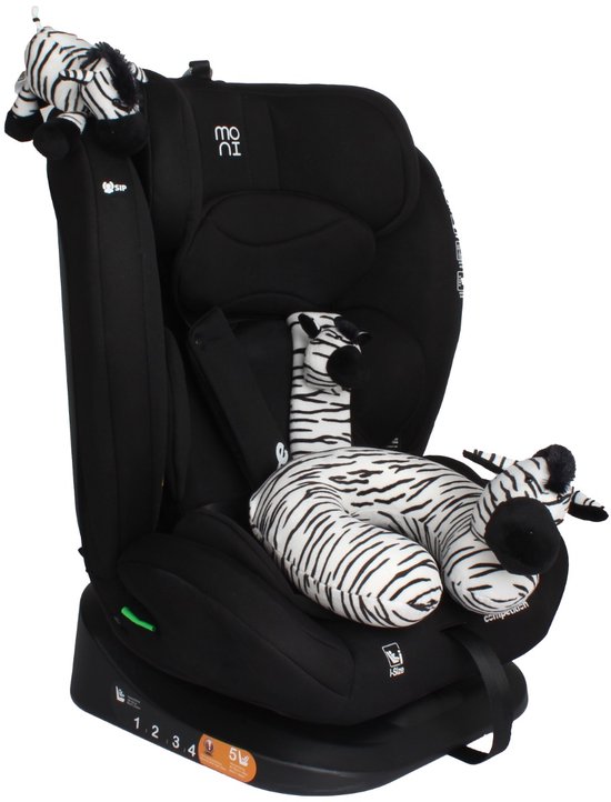 Moni Competition Midnight Black 40-150 cm Autostoel LSA10 van LIONELO