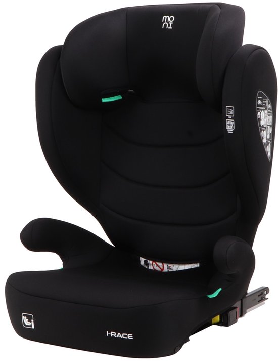 Moni i-Race Cosmo Black 100-150 cm Isofix i-Size Autostoel van Merkloos