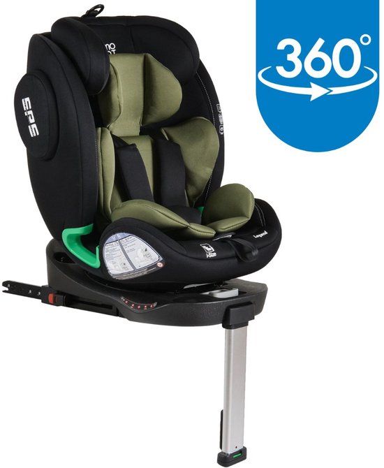 Moni Legend Green 40-150 cm 360° i-Size Autostoel van Merkloos