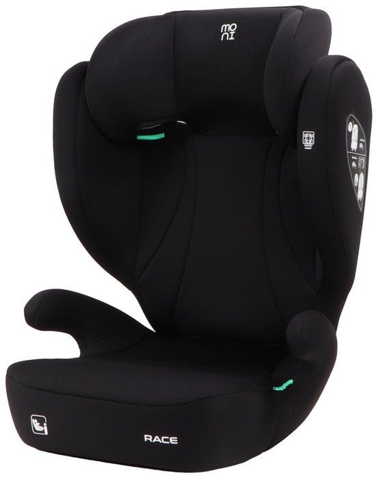 Moni Race Cosmo Black 100-150 cm i-Size Autostoel