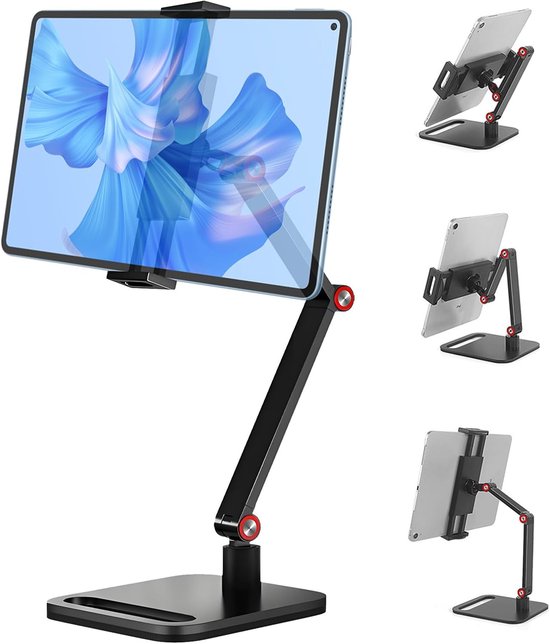 monitorhouder voor 12-17,3 inch scherm desktopstandaard telefoonhouder 16 inch universele uitbreidbare displaybasis iPad-standaard 12,9 inch tabletstandaard verstelbare draagbare houder dock