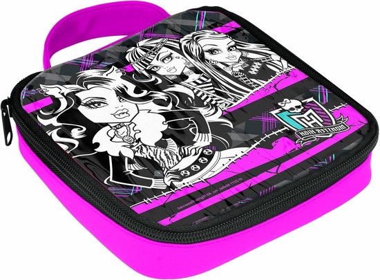 Monster High Thermos Tas - Isolerende Lunchtas - Lunch Meenemen - Huidkwaliteit - 15x3x165 cm - Roze