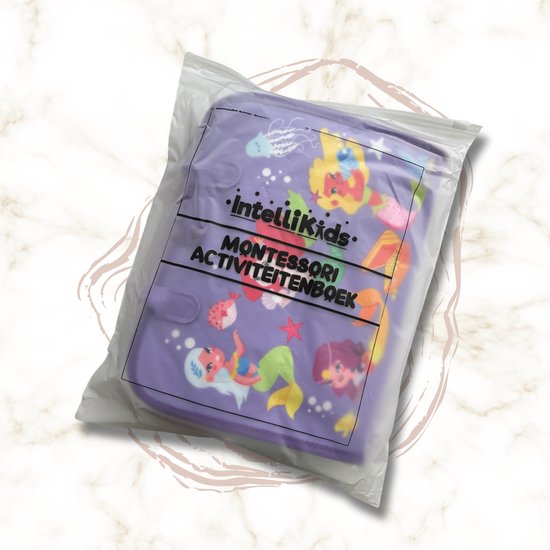 Montessori Activiteiten Boek - Uitgebreide Busy Board - Motoriek Map voor Thuis en Onderweg - Perfect voor op Vakantie - Activiteitenboek - Vaardigheden Kinderen - Educatieve speelgoed - Zeemeermin Paars van Merkloos
