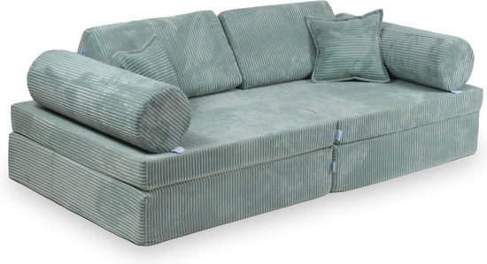 Montessori Speelbank Comfort Corduroy Licht Mint van Childhome
