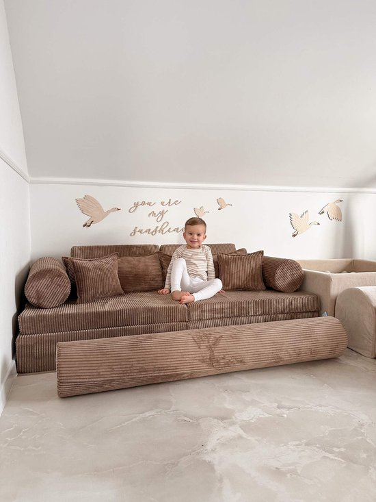 Montessori Speelbank Luxe Corduroy Toffee van Childhome