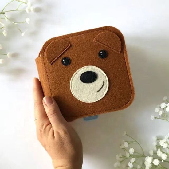 Montessori Speelboekje Beer- Sensorisch Speelgoed 2 jaar 3 jaar - Busy board- Busy book- Peuter Speelgoed- Educatief Speelgoed Jongens en Meisjes - Activiteitenboek voor Peuters - Speelgoed voor Onderweg - Kinderspeelgoed voor in de Auto van Merkloos