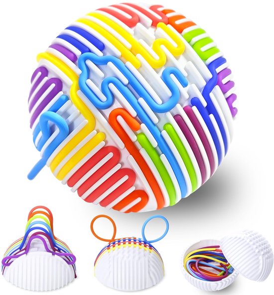 Montessori-speelgoed - Sensorisch friemelspeelgoed van siliconen voor kinderen vanaf 3 jaar en volwassenen, autisme-speelgoed met 16 telstaafjes van Merkloos