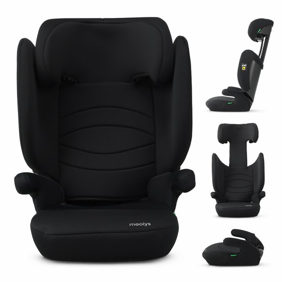 Mooiys Daisy Basic i-Size Autostoel - 100-150 cm - Verstelbaar - Zwart